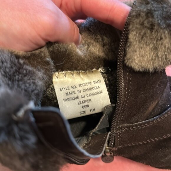 Denver Hayes Dark Brown Fur-Lined Winter Boots - Picture 4 of 6